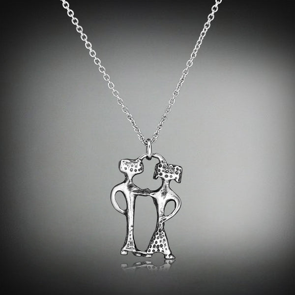 "GEMINI" Zodiac silver pendant