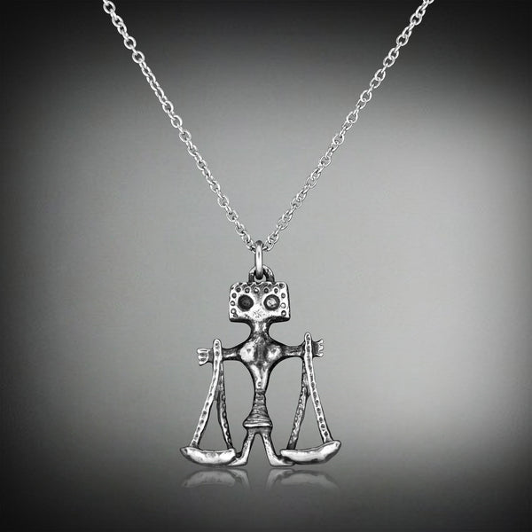 "LIBRA" Zodiac silver pendant