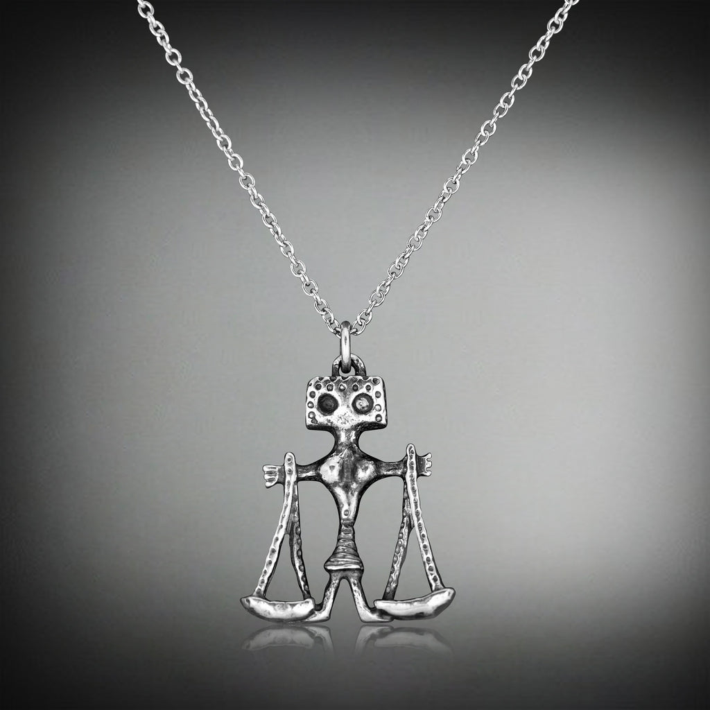 "LIBRA" Zodiac silver pendant