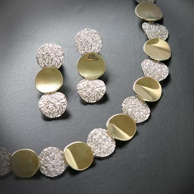 Classic silver/gold & silver/ gold earrings